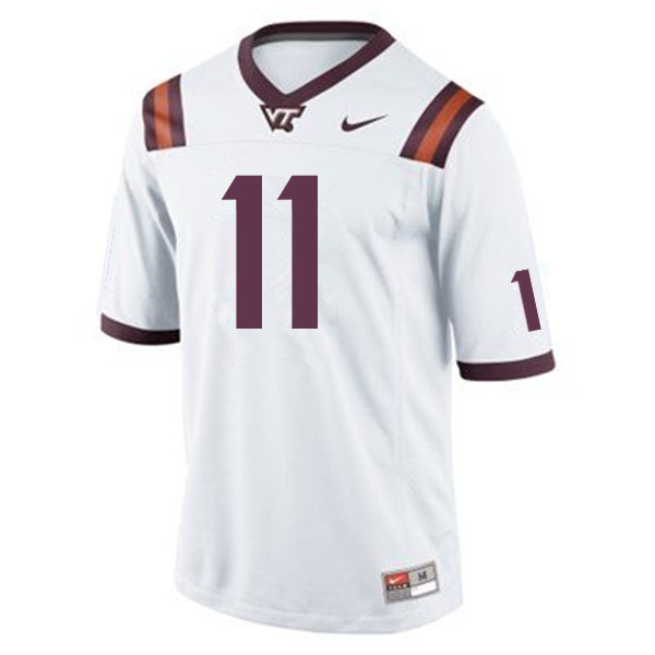 Men #11 Houshun Gaines Virginia Tech Hokies College Football Jerseys Sale-Maroon